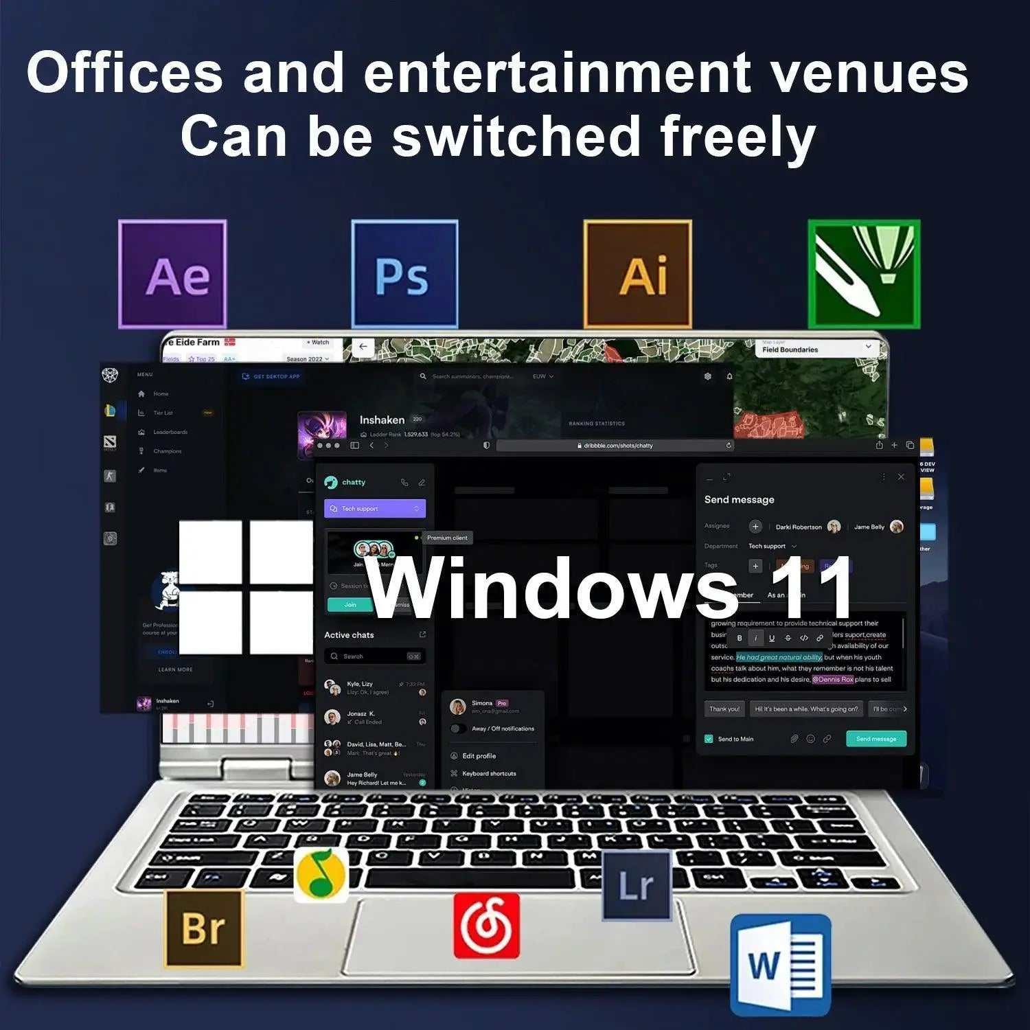11.6 Inch Laptop 8GB Ram 256GB Rom Windows 11 Notebook - OurLum.com