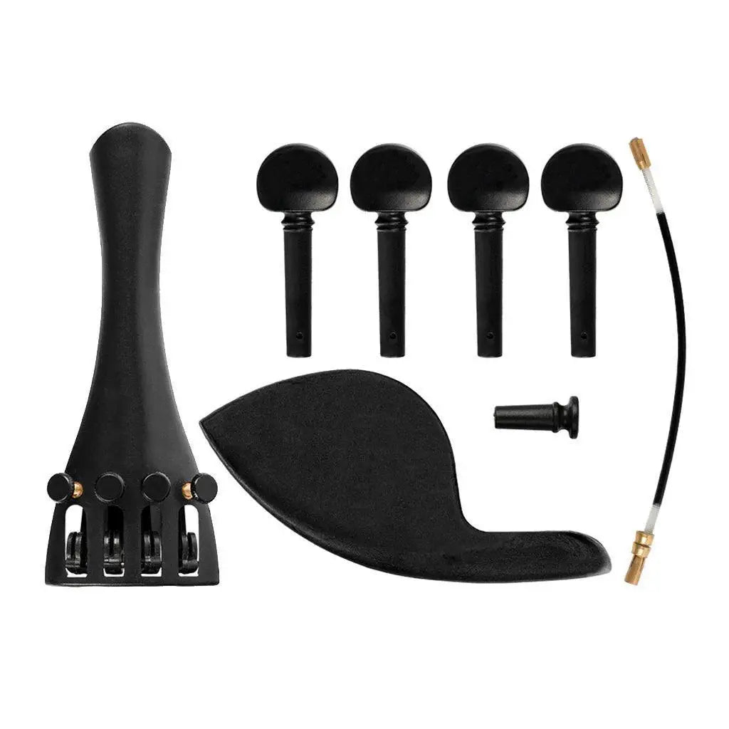 1/2 1/4 1/8 3/4 4/4 Violin Chinrest Tailpiece Kit Set - OurLum.com