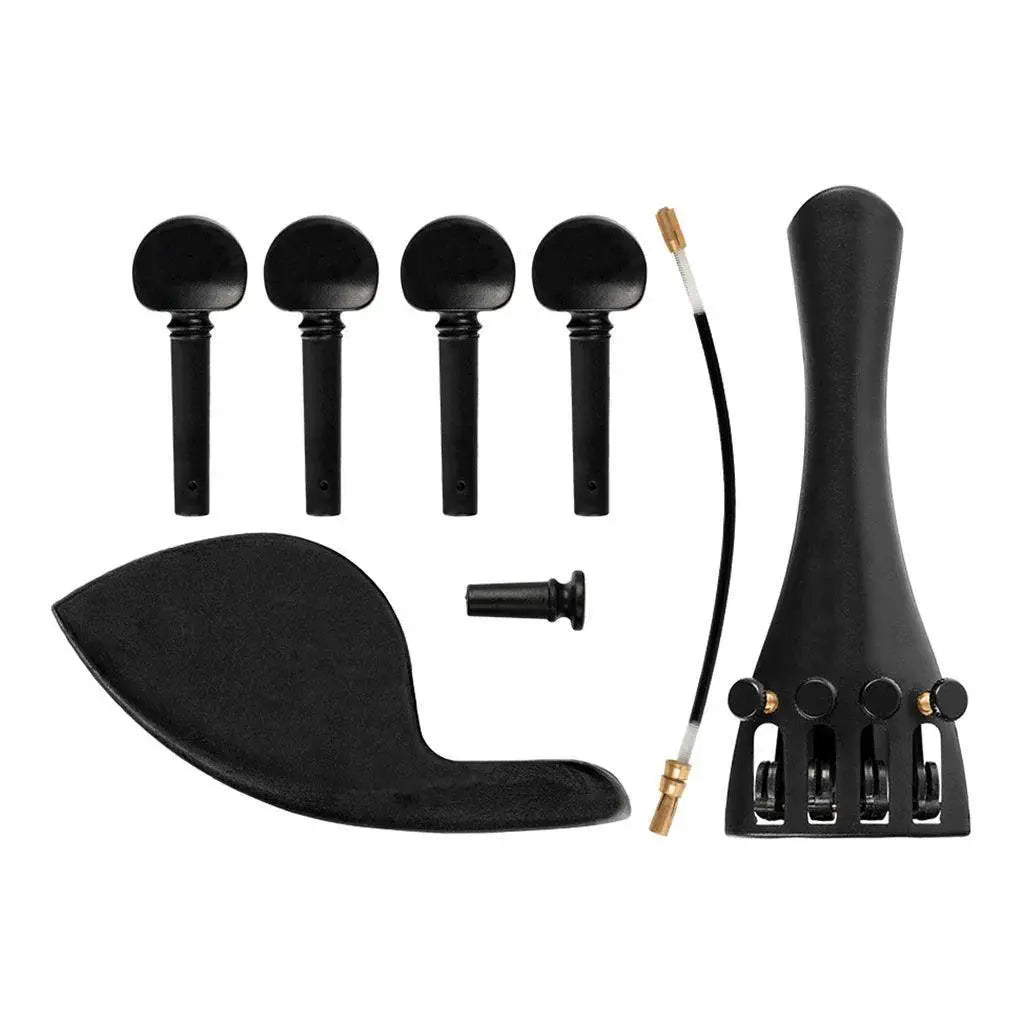 1/2 1/4 1/8 3/4 4/4 Violin Chinrest Tailpiece Kit Set - OurLum.com