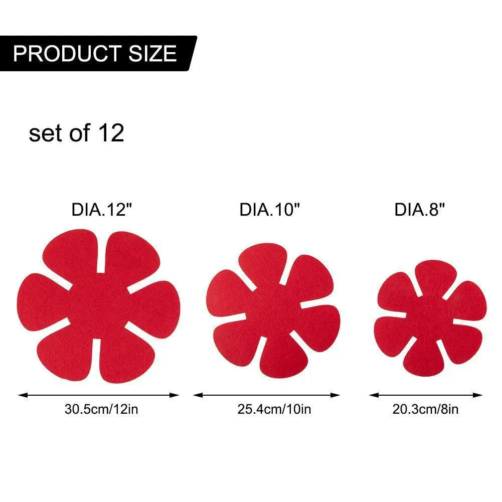 12 Pack Eco Friendly Felt Pot Pan Protectors Dividers