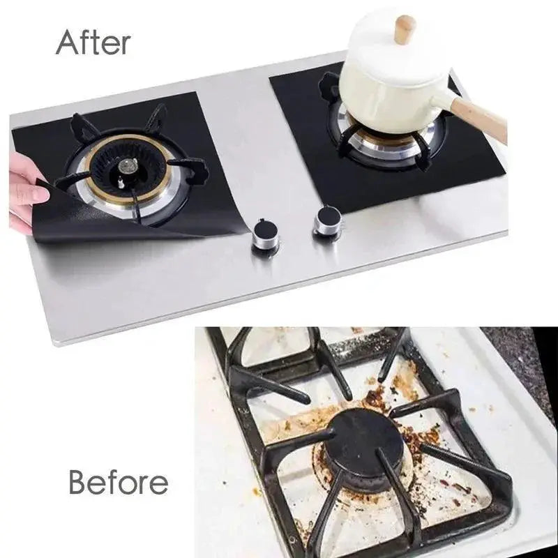 12 Pack Reusable Gas Stove Protector Liners Oil Proof