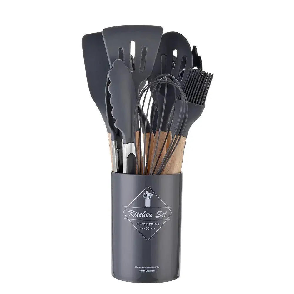 Eco Friendly 12 Piece Nonstick Silicone Kitchen Utensil Set