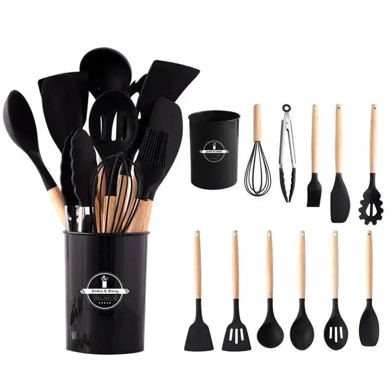12 Piece Heat Resistant Silicone Kitchen Utensils Set