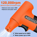 120000RPM Brushless Jet Fan High Power Turbofan Dust Blower