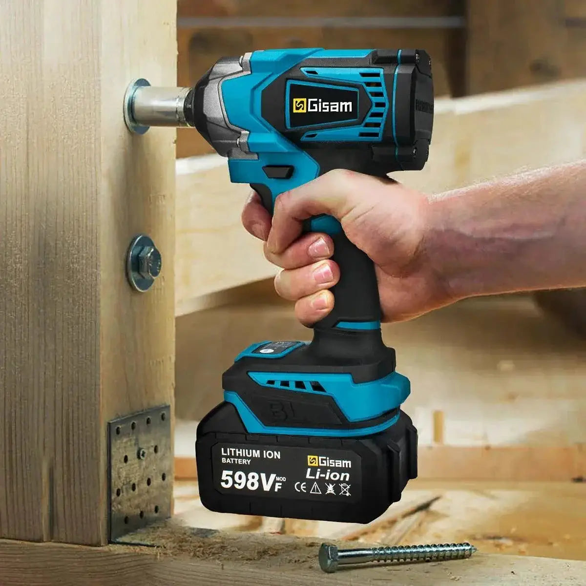 1200Nm Torque Brushless Electric Cordless Impact Wrench