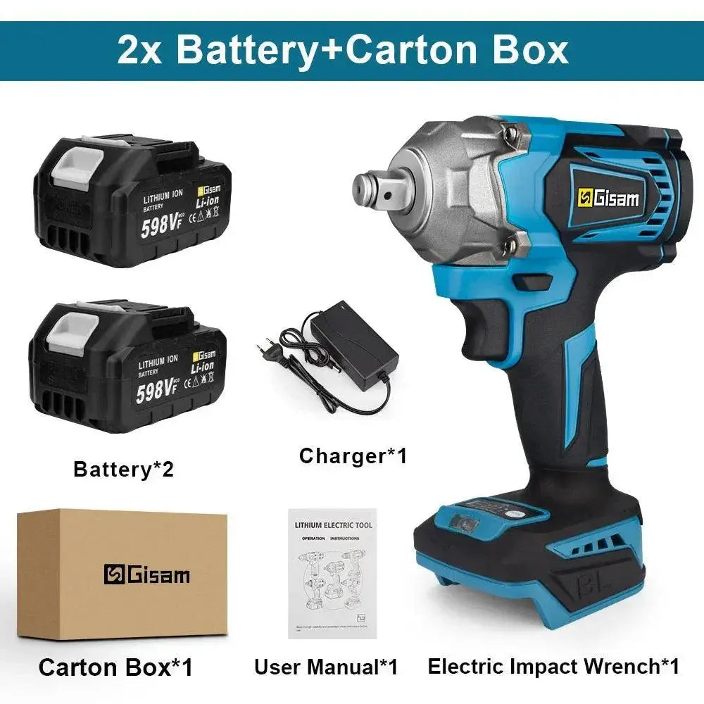 1200Nm Torque Brushless Electric Cordless Impact Wrench