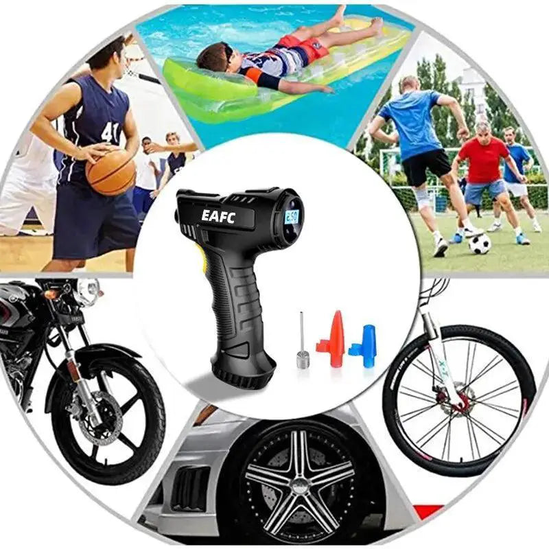 120W Wireless Handheld Tire Inflator For Cars And Bikes