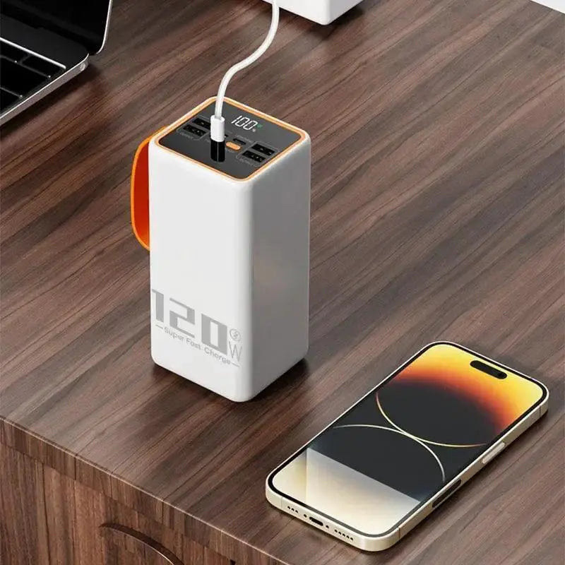 120W High Capacity Portable Charger With LED Light 200000mAh