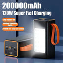 120W High-Capacity Portable Charger With LED Light