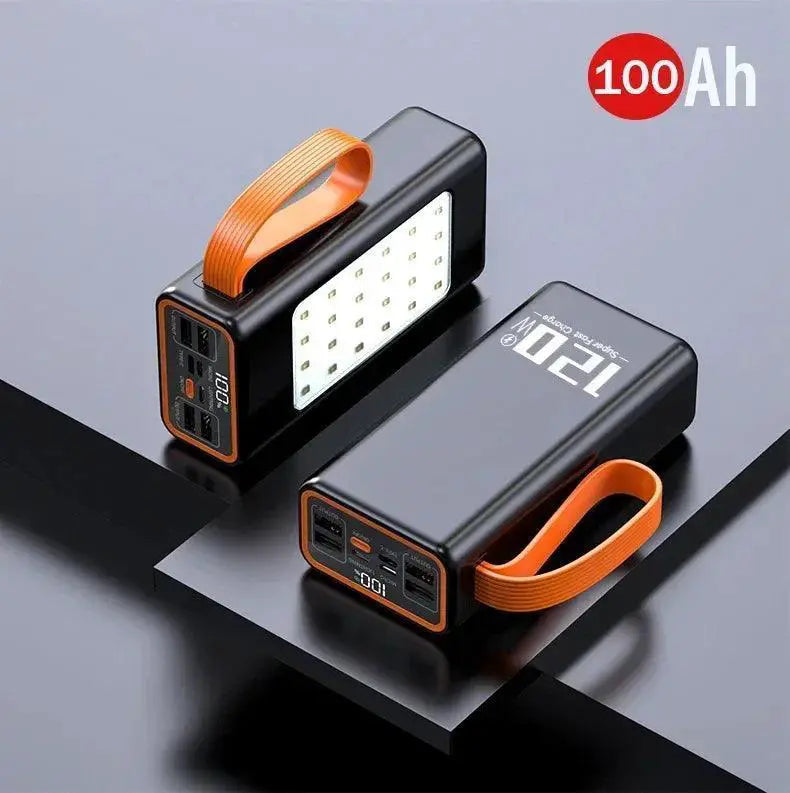 120W High Capacity Portable Charger With LED Light 200000mAh