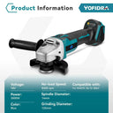 125MM M14 Brushless Electric Angle Grinder Variable Speed
