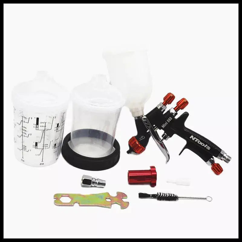 1.2MM Spray Gun 1.0MM Nozzle Kit With Paint Mixing Cup - OurLum.com