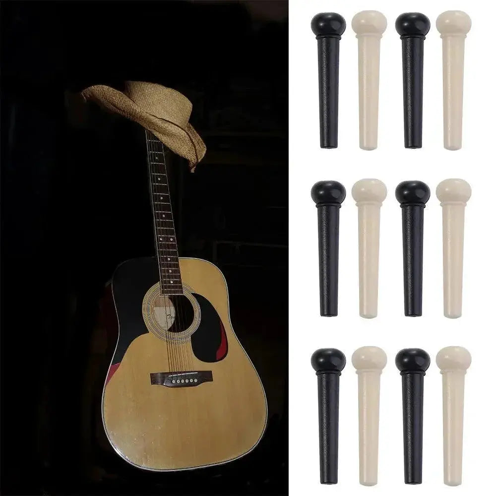 12 Pieces Acoustic Guitar Bridge Pins Durable Tuning Pegs