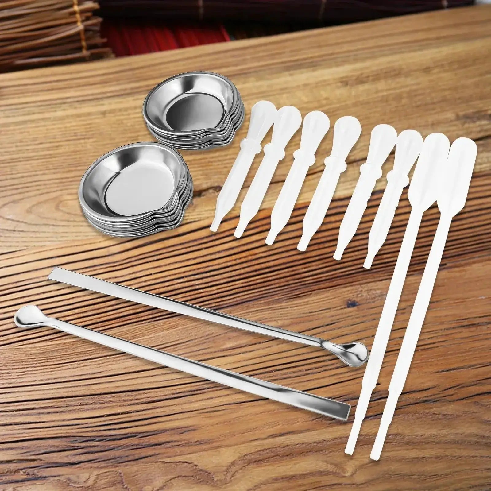 Paint Tray Set 12 Pieces With 2 Stirrers And 8 Eyedroppers