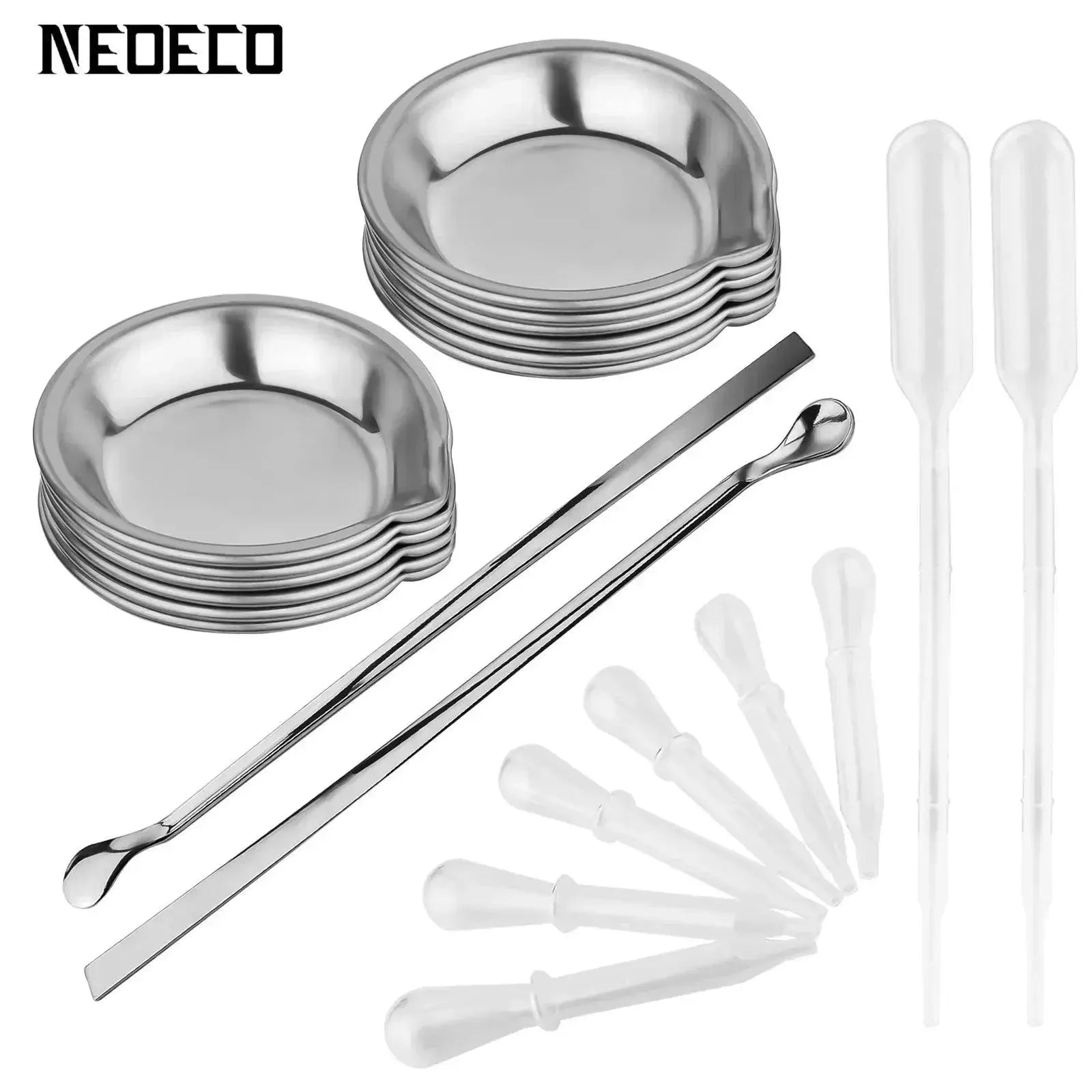 Paint Tray Set 12 Pieces With 2 Stirrers And 8 Eyedroppers