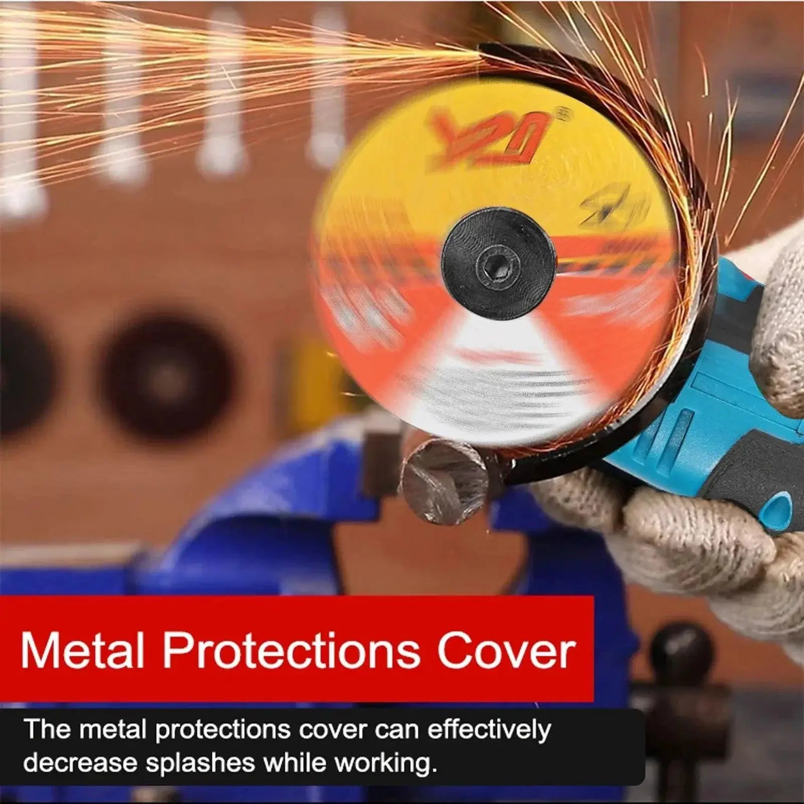 12V Brushless Angle Grinder 500W Cordless Tool Pro