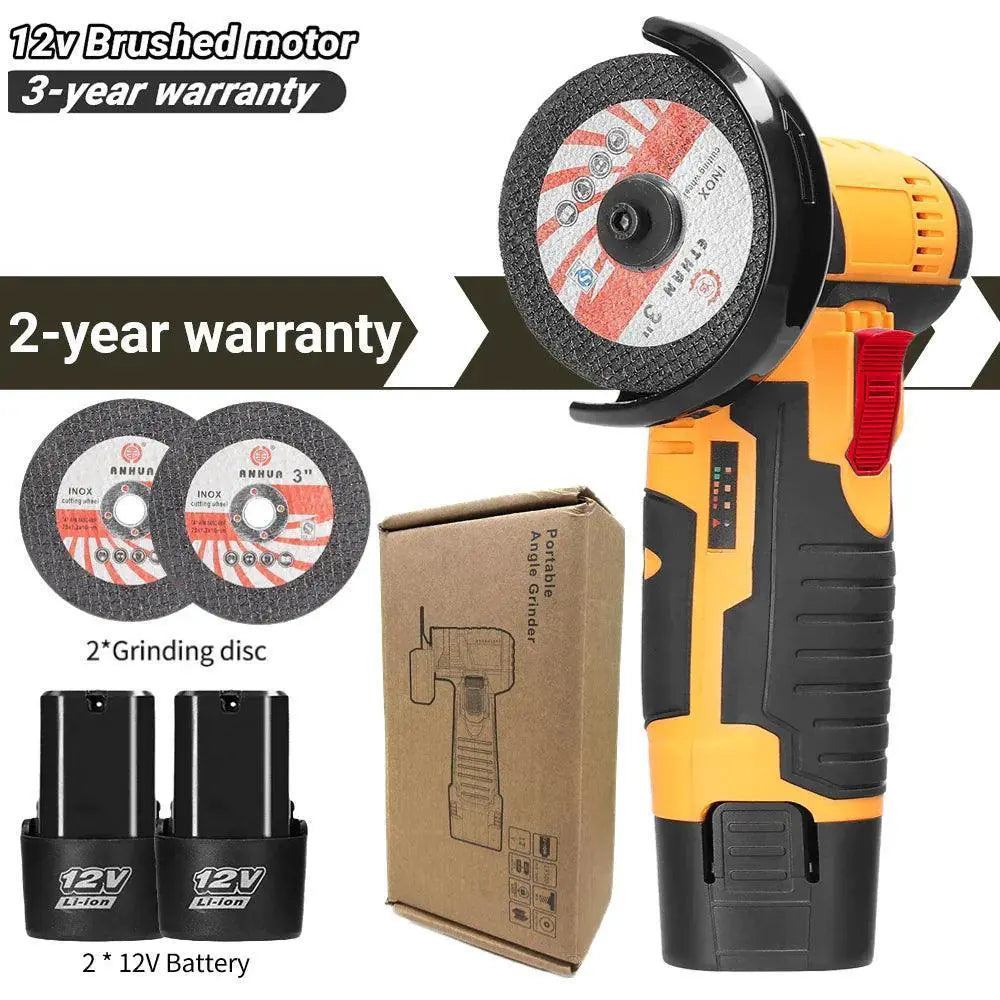 12V Brushless Angle Grinder 500W Cordless Tool Pro