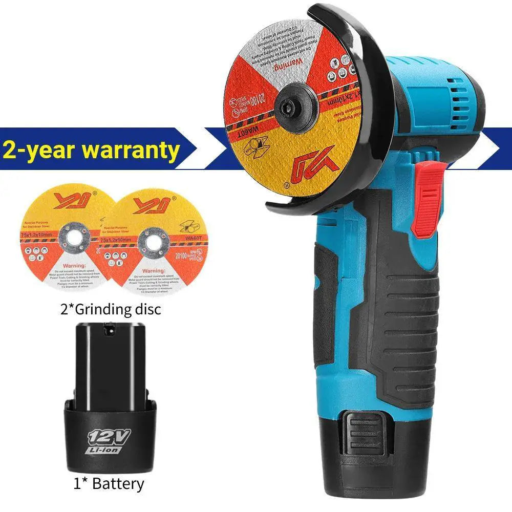 12V Brushless Angle Grinder 500W Cordless Tool Pro