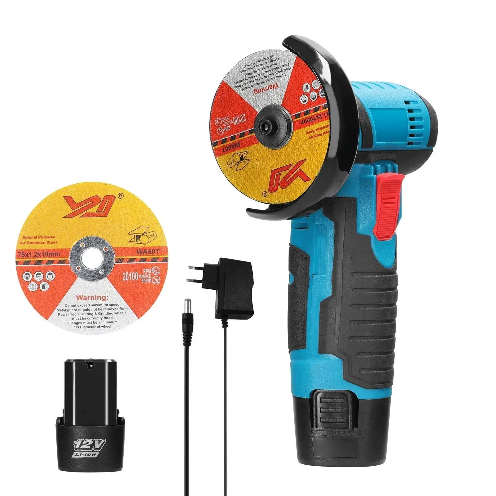 12V Brushless Angle Grinder 500W Cordless Tool Pro