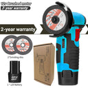 12V Brushless Brushed Angle Grinder 500W Cordless Tool