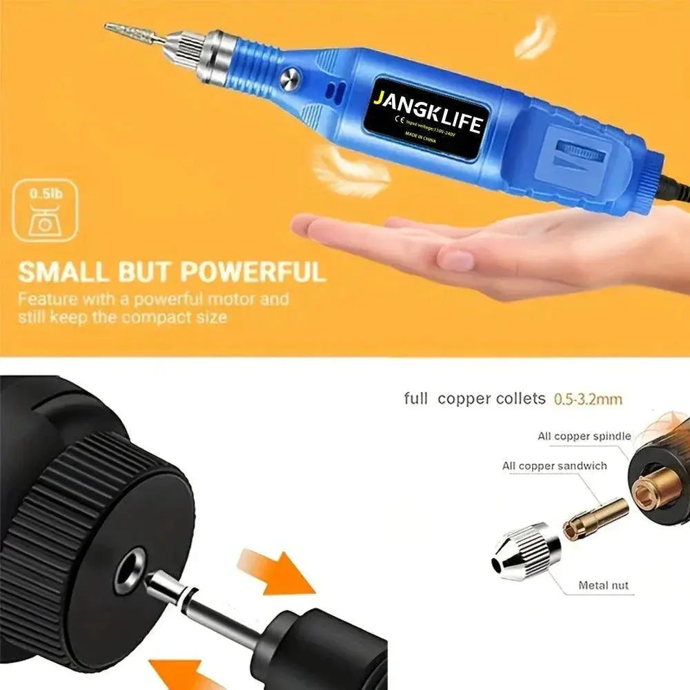 12V Electric Carving Pen With Variable Speed Mini Drill