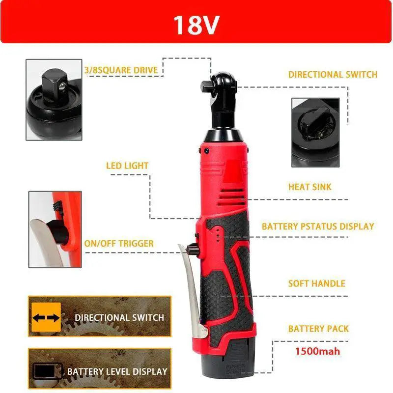 12V 18V Impact Wrench Cordless Electric Wrench Tool Kit