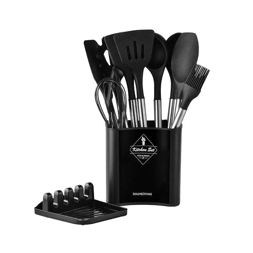 13 Piece Eco Friendly Silicone Kitchen Utensil Set Cooking