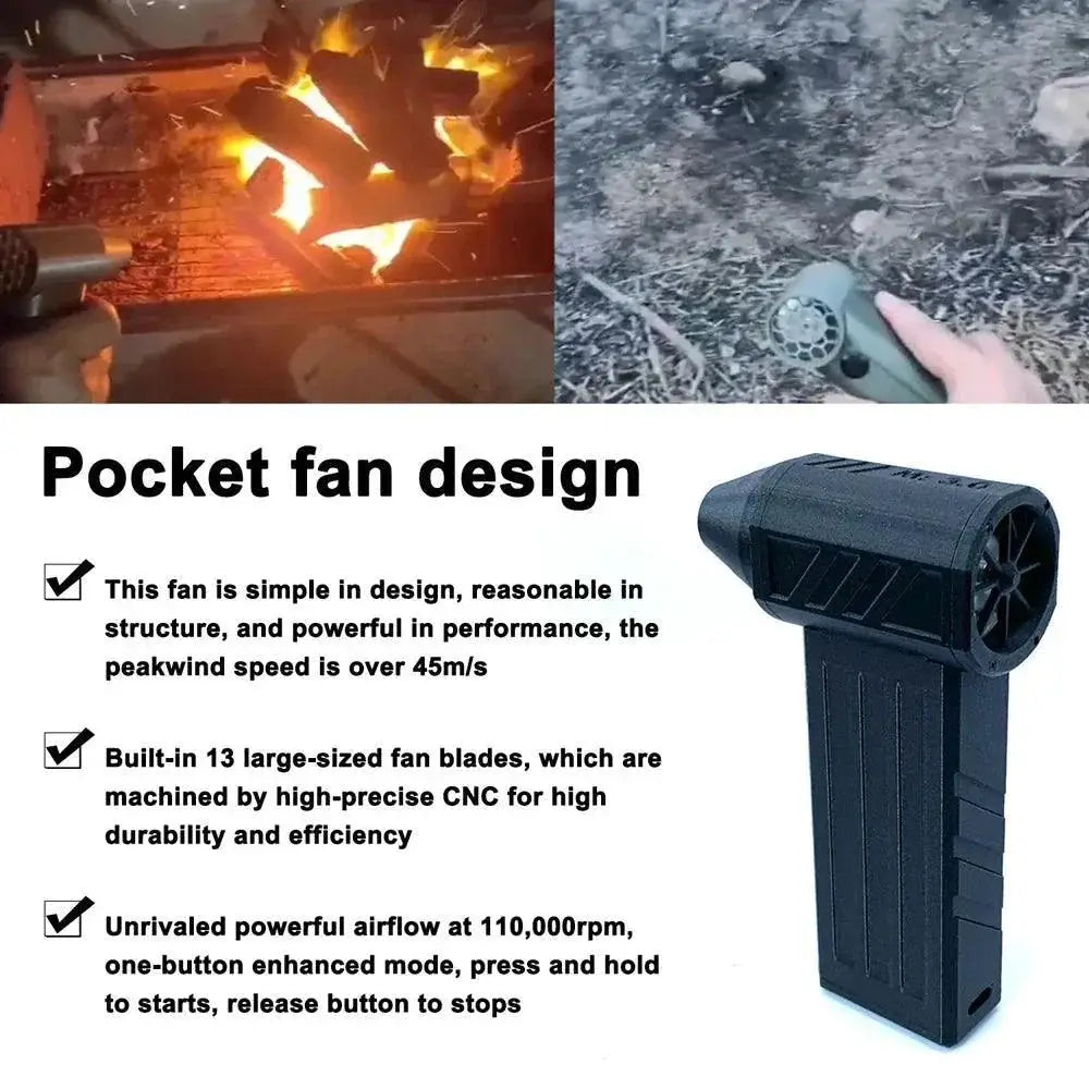 130000RPM Turbo Silent Jet Fan Duster Tool for Cleaning