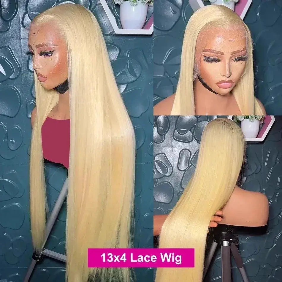 Blonde 13x4 Lace Front Human Hair Wig 613 HD Lace Frontal