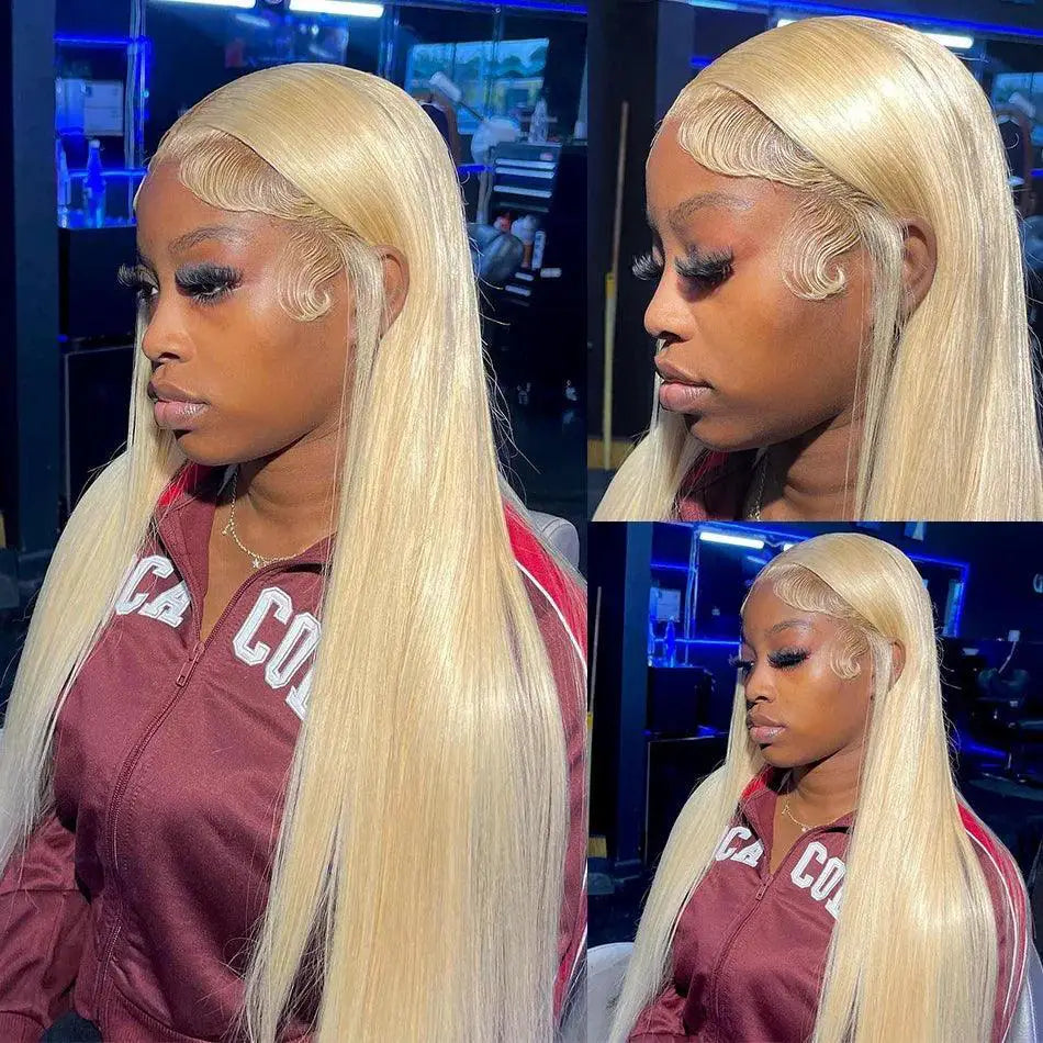 Blonde 13x4 Lace Front Human Hair Wig 613 HD Lace Frontal