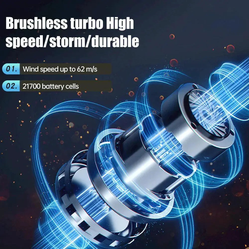 140000RPM Air Blower With Power Display Handheld Turbo Fan