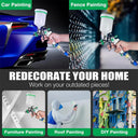 1.4/1.7/2.0/2.5mm 600ml HVLP Spray Gun With Regulator Tool