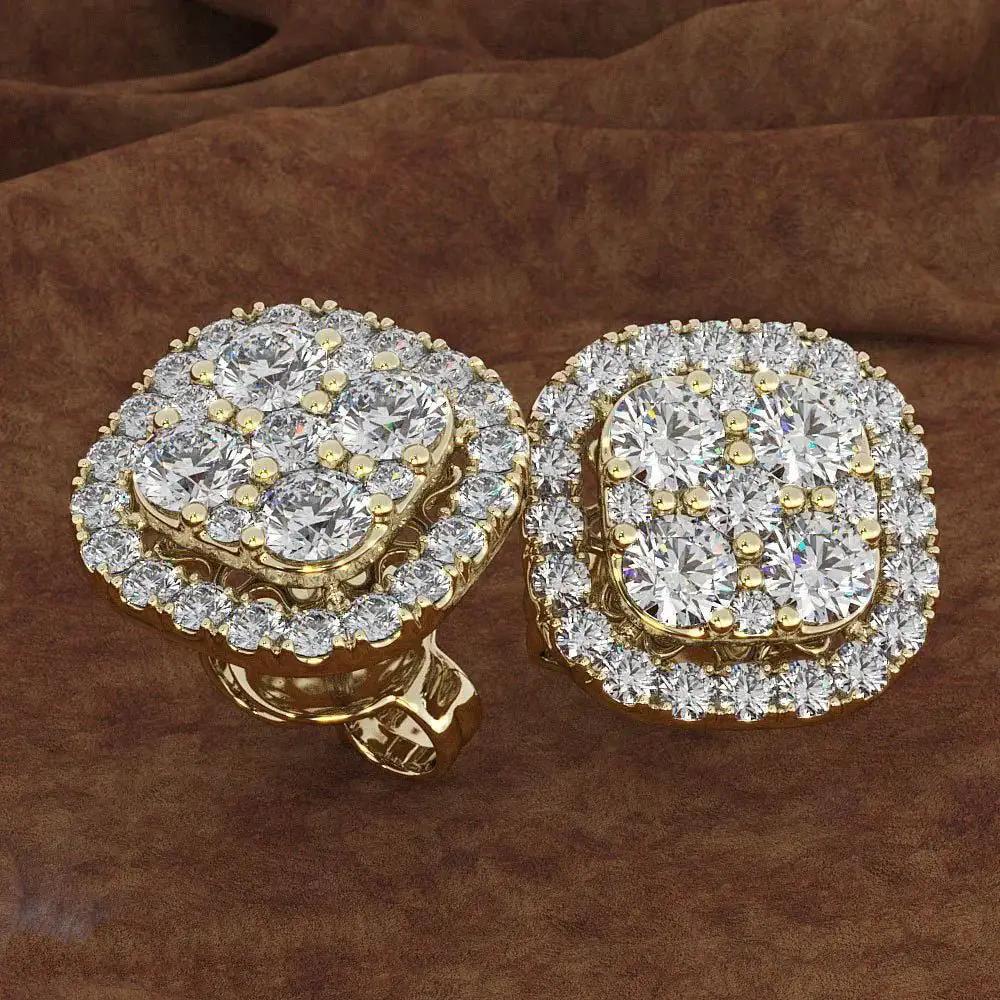 14K Gold Peridot Diamond Stud Earrings for Women Jewelry - OurLum.com