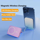 15W Magnetic Wireless Power Bank 10000mAh Compact Charger