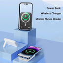 15W Magnetic Wireless Power Bank 10000mAh Compact Charger