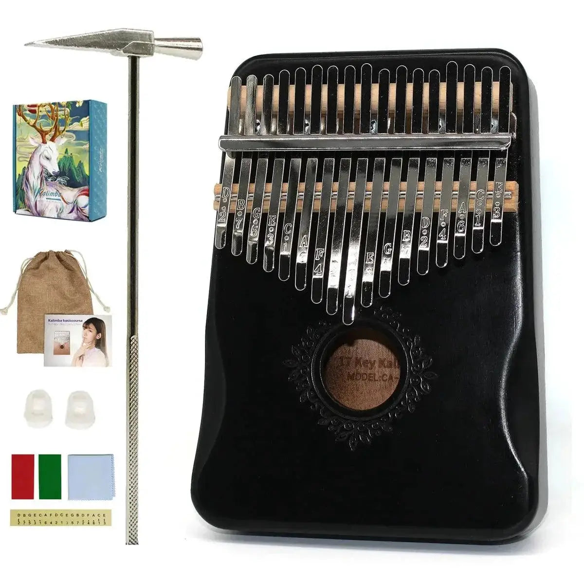 Key Kalimba Thumb Piano Beginner Friendly Wooden Mbira -  product image