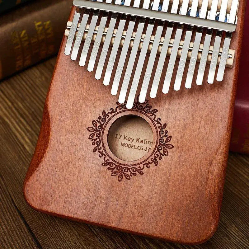 17 Key Kalimba Thumb Piano Beginner Friendly Wooden Mbira