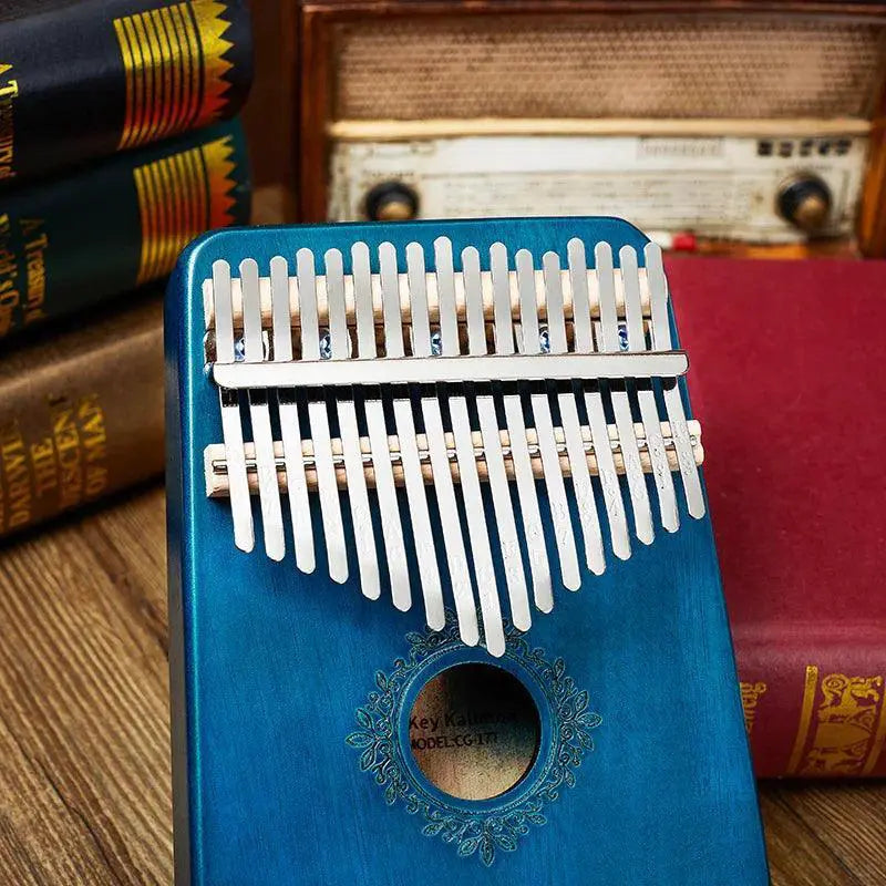 17 Key Solid Wood Kalimba Thumb Piano With Learning Guide