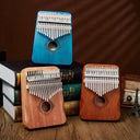 17-Key Solid Wood Kalimba Thumb Piano with Learning Guide