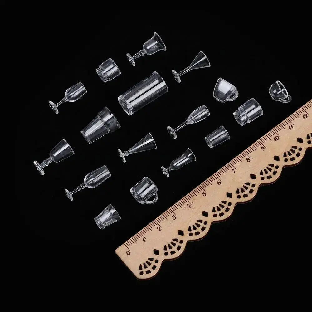 17 Miniature Dollhouse Cookware Set With Ice Cream Cups