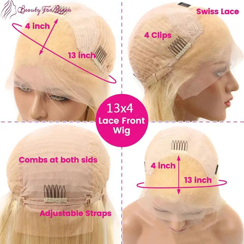 Dark Purple Lace Front Bob Wig 180 Density 13x4 Human Hair