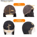 180D Deep Wave Lace Front Human Hair Wig Pre Plucked