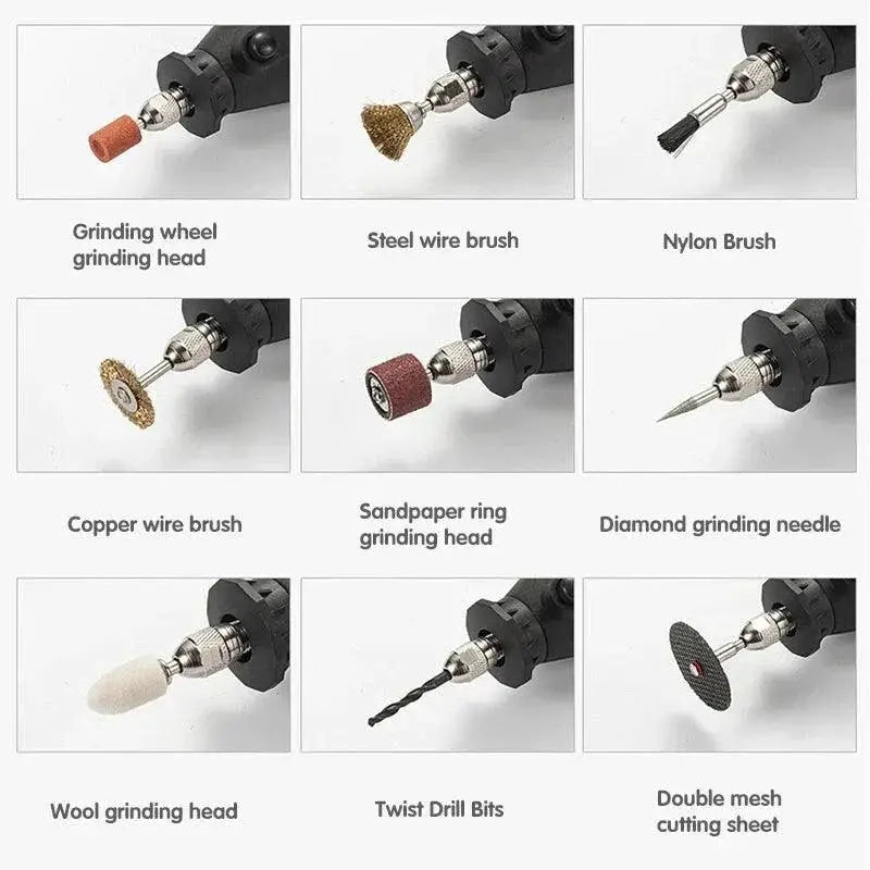 180W Electric Mini Drill Engraver Rotary Tool Kit Set