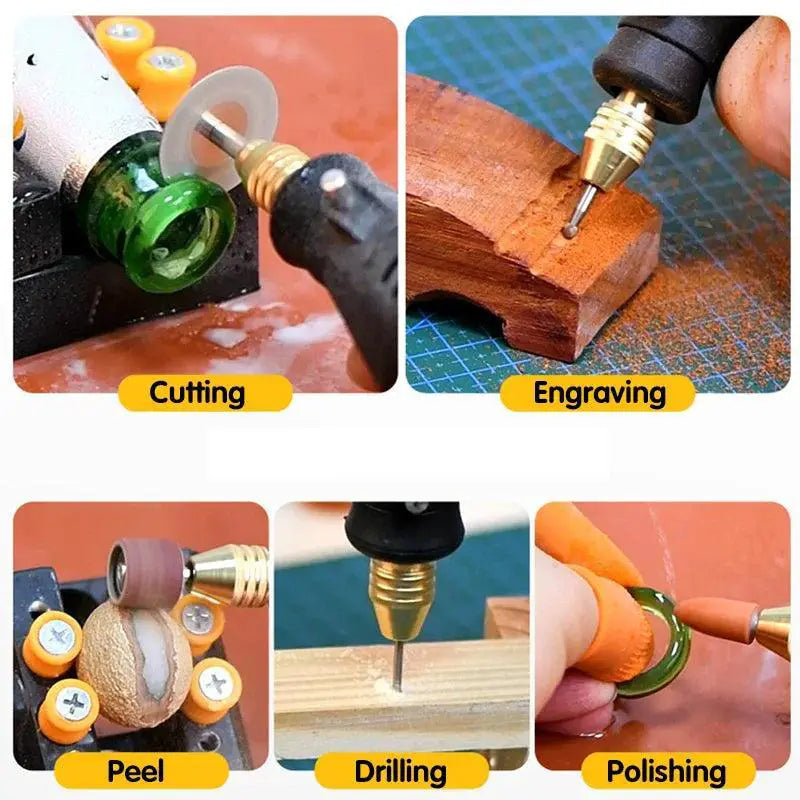 180W Electric Mini Drill Engraver Rotary Tool Kit Set