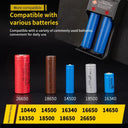 18650 Battery Charger Dual Slot USB Fast Charging Lithium Batteries