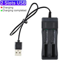 18650 Battery Charger Dual Slot USB Fast Charging Lithium Batteries