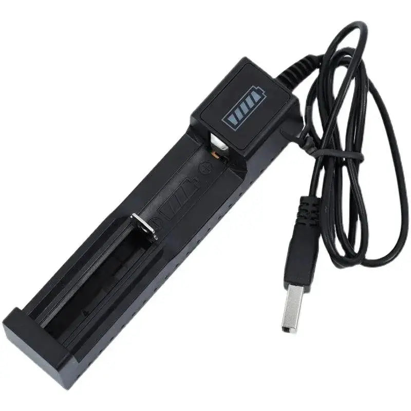 Dual Slot 18650 Lithium Battery Charger USB Fast Charging