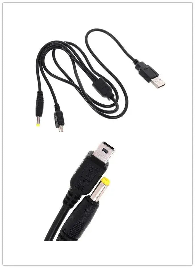 Two In One USB Data Cable Charger For PSP 1000 2000 3000