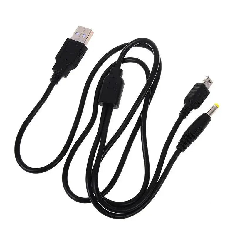 Two In One USB Data Cable Charger For PSP 1000 2000 3000