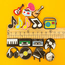 1Pcs Musical Instrument Shoe Charms For Clog Guitar Violin